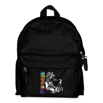 Funkelndes Tenorhorn Blasmusik - Kinder Rucksack - Schwarz - Vorne