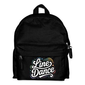 Line Dance mein Hobby - meine Passion - mein Ding - Kinder Rucksack - Schwarz - Vorne