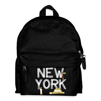 New York Taxi Freiheitsstatue - Kinder Rucksack - Schwarz - Vorne