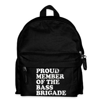 Proud Member of the Bass Brigade - weiss - Kinder Rucksack - Schwarz - Vorne