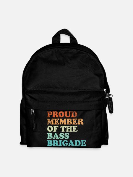 Proud Member of the Bass Brigade - retro hell - Kinder Rucksack - Schwarz