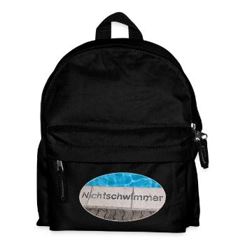 Nichtschwimmer - Kinder Rucksack - Schwarz - Vorne