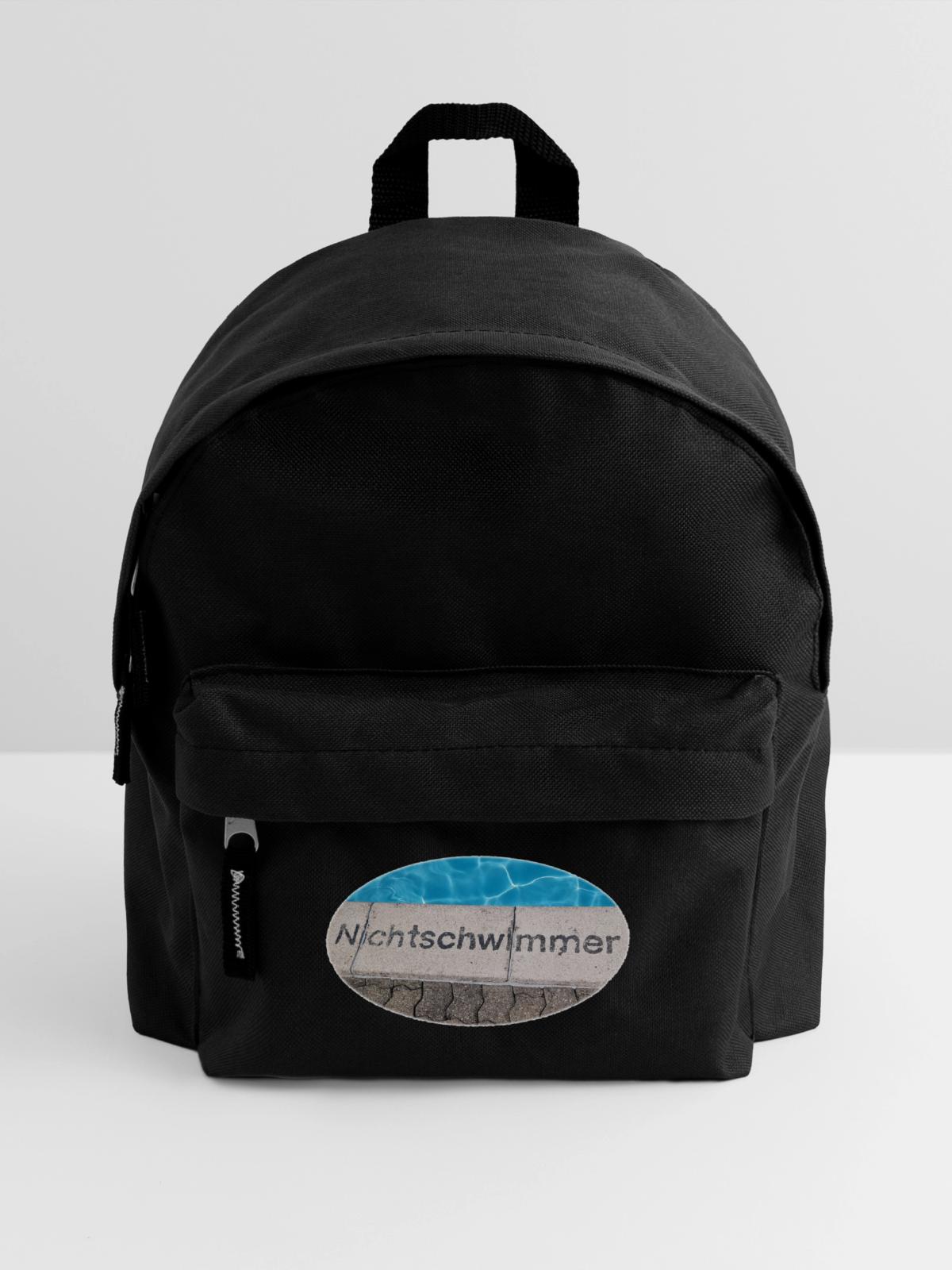 Nichtschwimmer - Kinder Rucksack - Schwarz - Vorne
