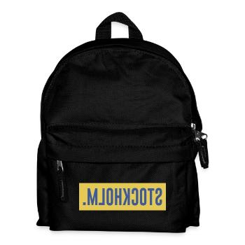 Schweden Stockholm Geschenkidee  - Kinder Rucksack - Schwarz - Vorne