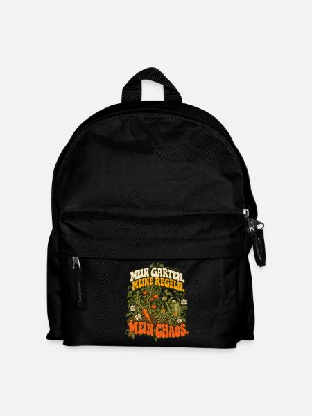 Mein Garten Meine Regeln Mein Chaos - Kinder Rucksack - Schwarz