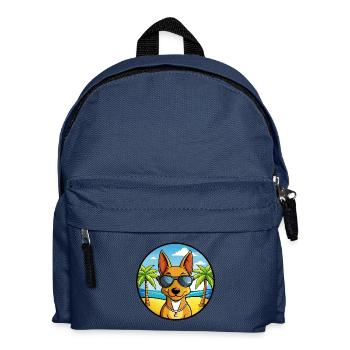 Cirneco Dell Etna Hunderasse Cartoon Sonnenbrille Strand - Kinder Rucksack - Navy - Vorne