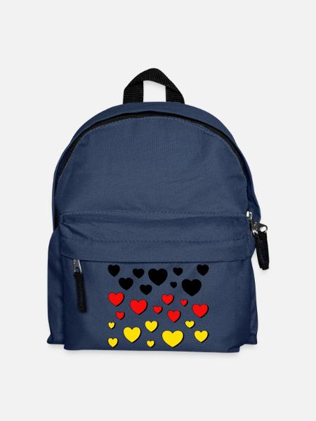 deutschland schwarz rot gold - Kinder Rucksack - Navy