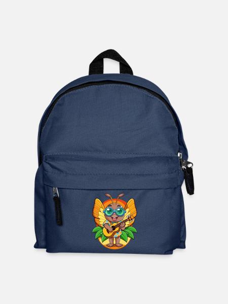 Lustige Schmetterling Cartoon Sommer Strand Sonnenbrille - Kinder Rucksack - Navy