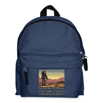Patrouillen in der Mojave - Kinder Rucksack - Navy - Vorne