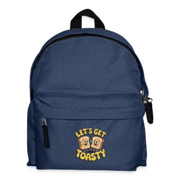 Lass uns warm werden - Kinder Rucksack - Navy - Vorne