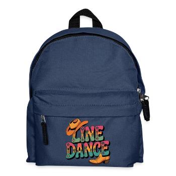 Line Dance mein Hobby - meine Passion - mein Ding - Kinder Rucksack - Navy - Vorne