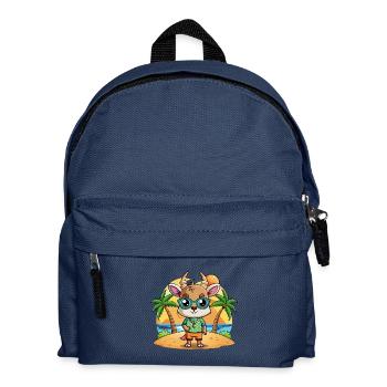 Antilope Lustige Cartoon Sommer Strand Sonnenbrille - Kinder Rucksack - Navy - Vorne