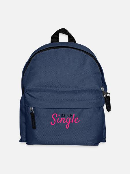 Ich bin Single - Kinder Rucksack - Navy
