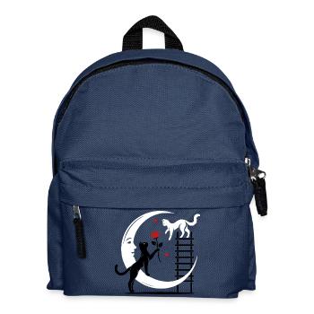Katzen - Romeo und Julia - Kinder Rucksack - Navy - Vorne