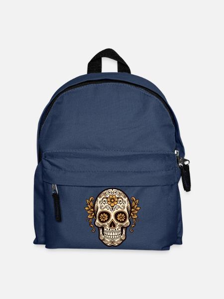 Calavera Sugar Skull - Kinder Rucksack - Navy