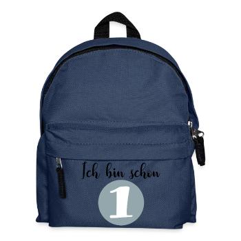 Erster Geburtstag - Kinder Rucksack - Navy - Vorne