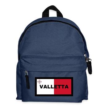 La Valette à Malte Drapeau - Sac à dos Enfant - bleu marine - Devant