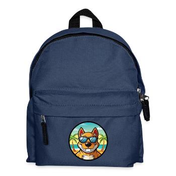 Cordoba Kampfhund Rasse Cartoon Sonnenbrille Strand - Kinder Rucksack - Navy - Vorne