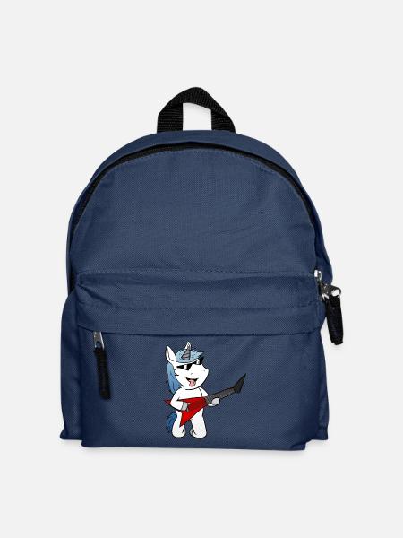 Einhorn E Gitarre Egitarre - Kinder Rucksack - Navy