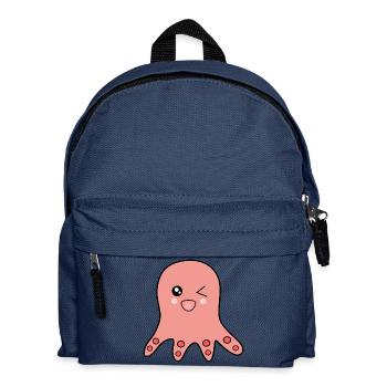 Poulpe animaux marins - Sac à dos Enfant - bleu marine - Devant
