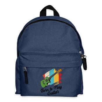 Gitarre - Kinder Rucksack - Navy - Vorne