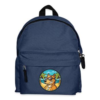 Cordoba Kampfhund Rasse Cartoon Sonnenbrille Strand - Kinder Rucksack - Navy - Vorne