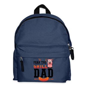 Knackiger Grillkönig Vatertag - Kinder Rucksack - Navy - Vorne
