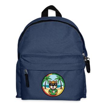 Portuguese Watchdog Breed Cartoon Sunglasses Beach - Kids' Backpack - navy - Front