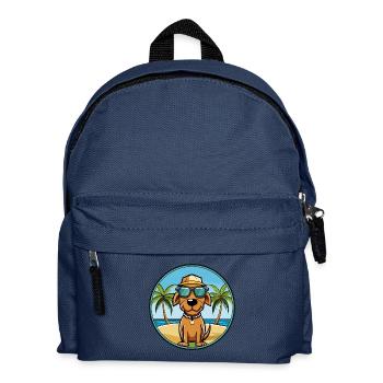 Polnische Jagdhund Hund Rasse Cartoon Sonnenbrille - Kinder Rucksack - Navy - Vorne