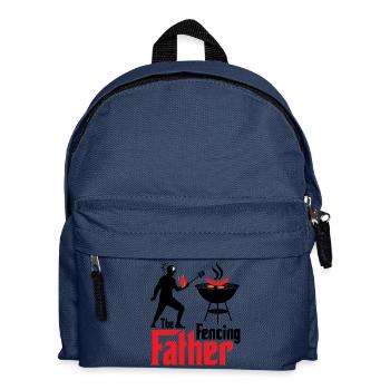 Feuriger Fechtmeister Grillabend - Kinder Rucksack - Navy - Vorne