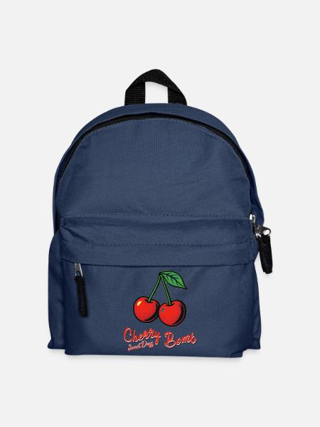 Fille cerise - Sac à dos Enfant - bleu marine