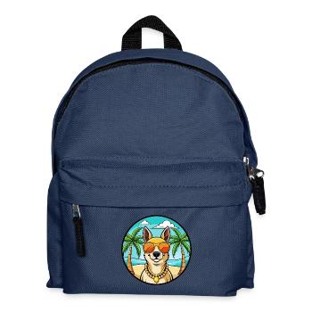 Peruanische Inka-Orchideen-Hunderasse Cartoon-Sonnenbrille - Kinder Rucksack - Navy - Vorne