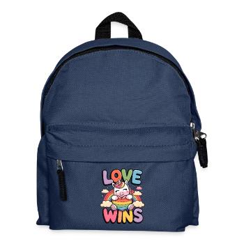 Love Wins - Kids' Backpack - navy - Front
