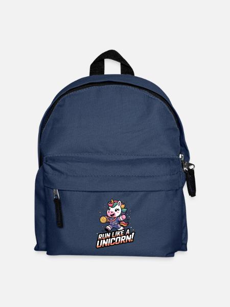 Renne wie ein Einhorn! - Kinder Rucksack - Navy