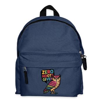 Zero Hoots Given - Kids' Backpack - navy - Front