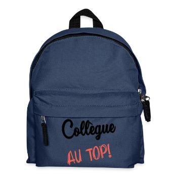 COLLEAGUE. START. EMPLOYMENT. HUMOR. MANAGER. CHIEF - Kids' Backpack - navy - Front