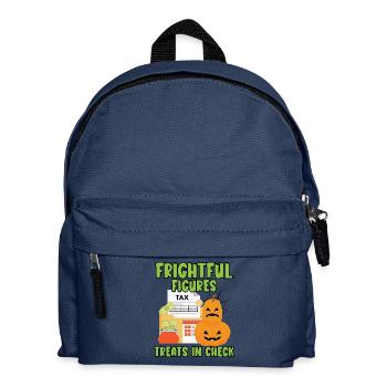 Schreckliche Zahlen Leckereien im Scheck Halloween - Kinder Rucksack - Navy - Vorne