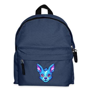 Blue Heeler Hunderasse Cartoon Kawaii Illustration - Kinder Rucksack - Navy - Vorne