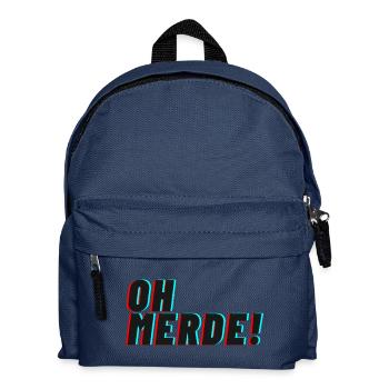 oh merde! - Kinder Rucksack - Navy - Vorne