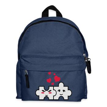 Puzzle-Paar - Kinder Rucksack - Navy - Vorne