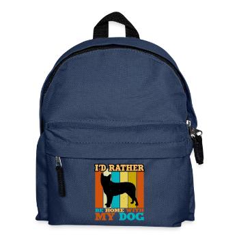 Blue Heeler Dog Lover Silhouette Vintage Sunset - Kinder Rucksack - Navy - Vorne