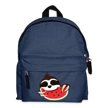 Faultier Melone - Kinder Rucksack - Navy - Vorne