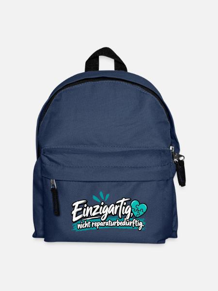 Einzigartig: Nicht Reparaturbedürftig - Kinder Rucksack - Navy