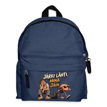 Reason Left – Ich bin geblieben | Witzig und humorvoll - Kinder Rucksack - Navy - Vorne