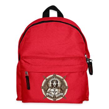 Jesus Christ Antiq Logo - Kids' Backpack - red - Front