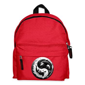 Yin and Yang Orca - Kids' Backpack - red - Front