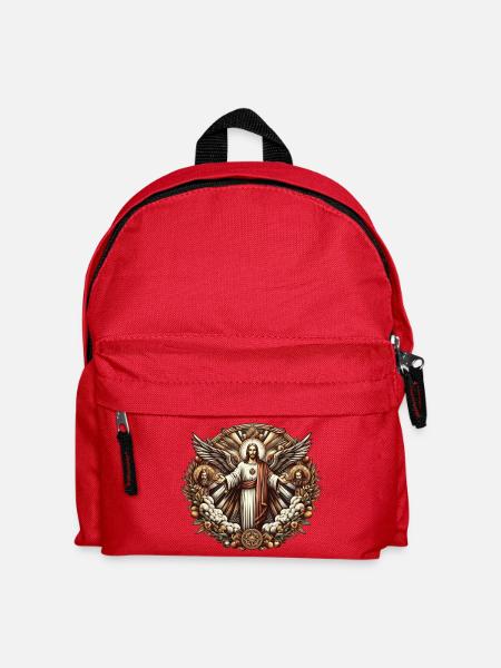 Jesus Christ Logo - Kinder Rucksack - Rot