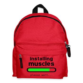 Aufbau von Muskeln - Kinder Rucksack - Rot - Vorne
