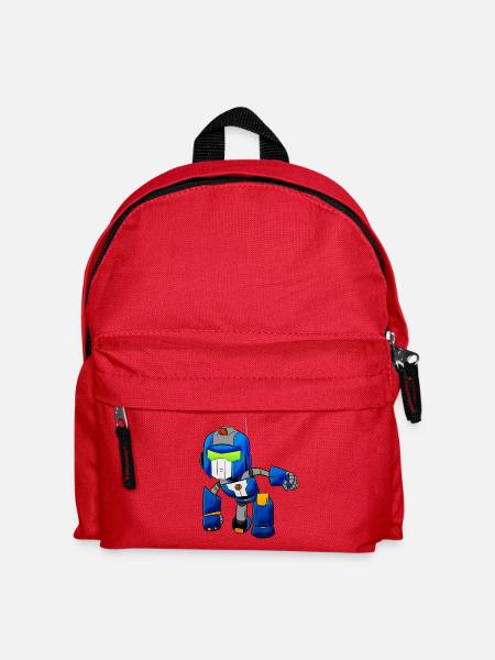 Robot - Kinder Rucksack - Rot