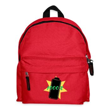 1000% Energie - Kinder Rucksack - Rot - Vorne